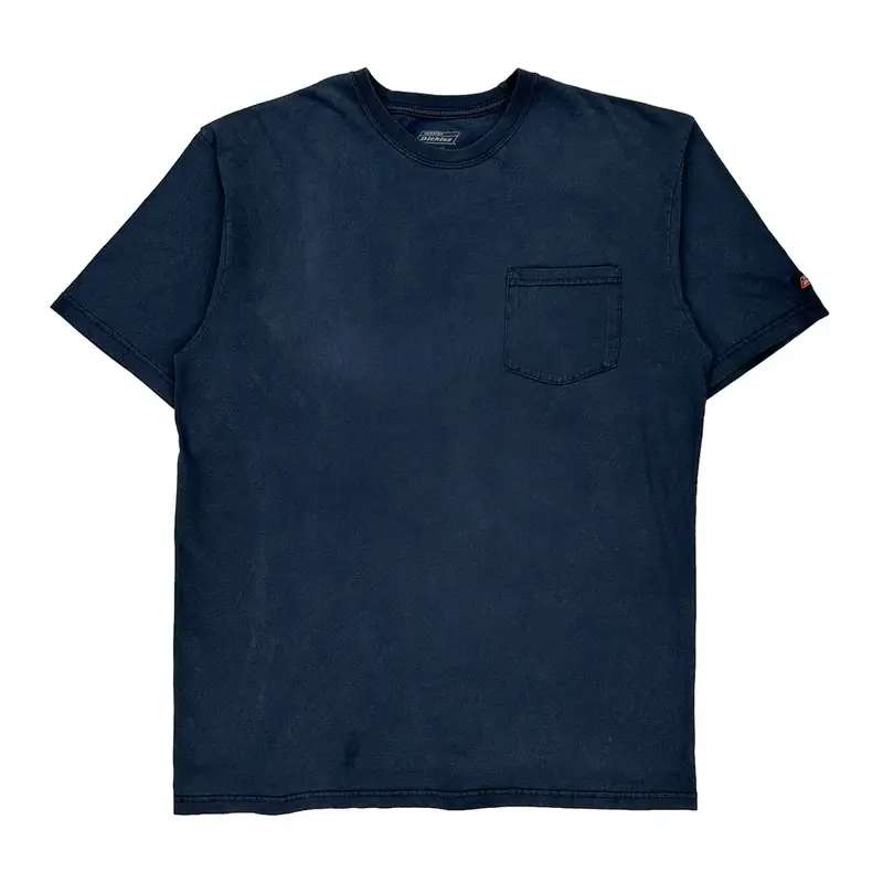 Dickies Tall T-Shirt - XL Navy Cotton