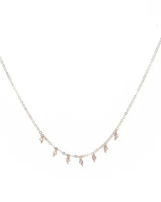 Cuy Necklace | Gemstone: Cherry Quartz | Metal Color: Gold