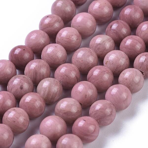 Natural Rhodonite Bead Strands