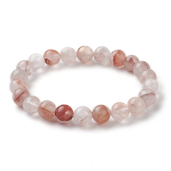 Natural Ferruginous Quartz Stretch Bracelets for Women