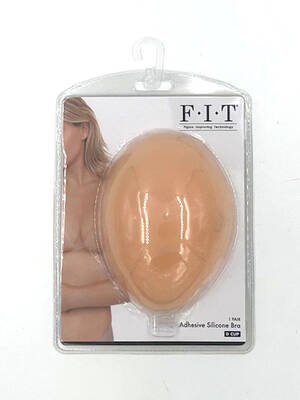 Adhesive Silicone Bra - Cup D - Light