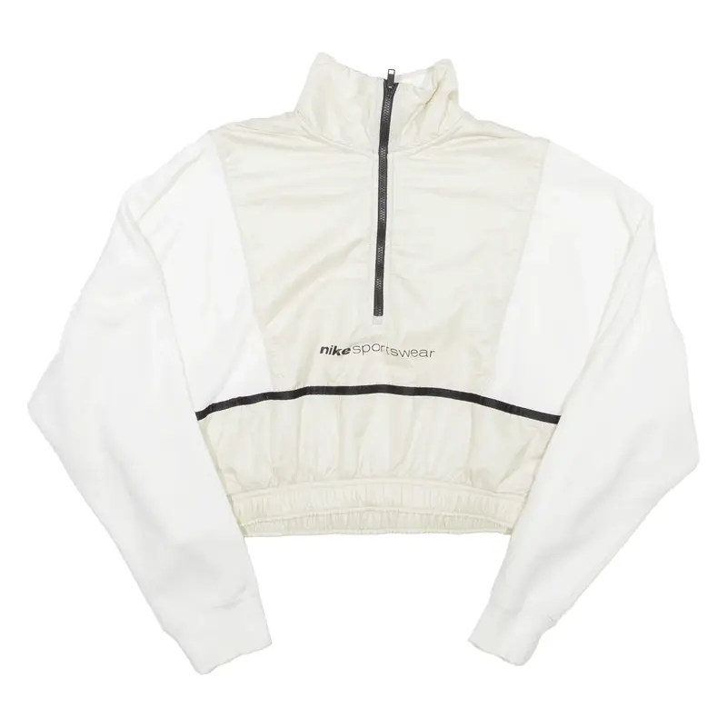 NIKE Sportswear Cropped Womens Sweatshirt White M