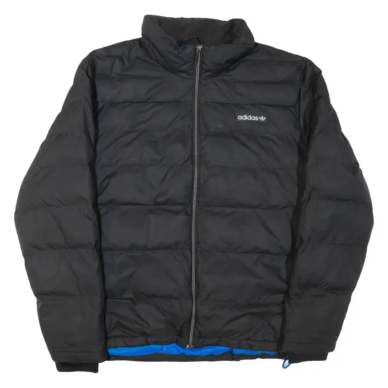ADIDAS Mens Puffer Jacket Black XL