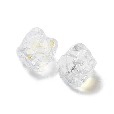 Baking Painted Transparent Glass Beads