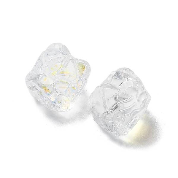 Baking Painted Transparent Glass Beads