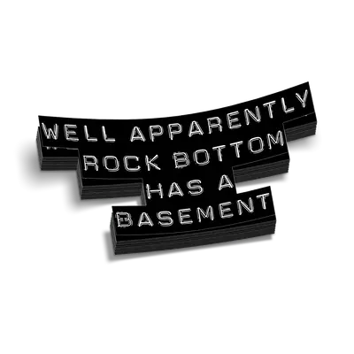 Rock Bottom Hard Hat Decal