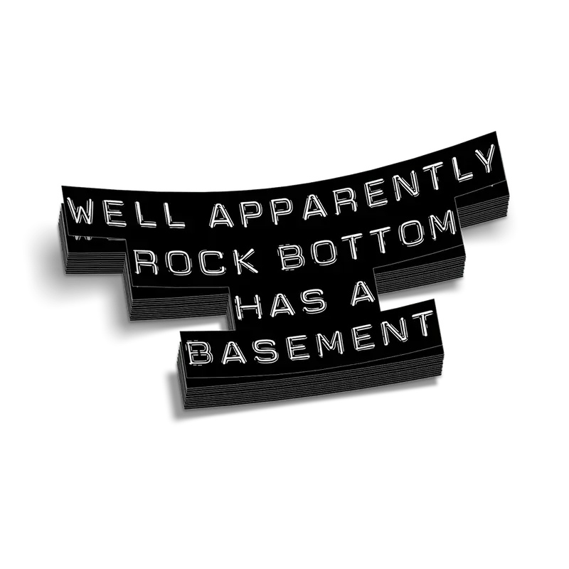 Rock Bottom Hard Hat Decal