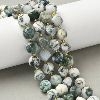 Natural Tree Agate Beads Strands