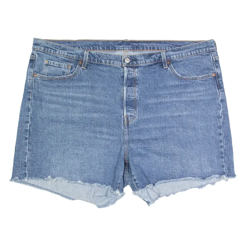 LEVI'S 501 Cut Off Womens Denim Shorts Blue 2XL W44