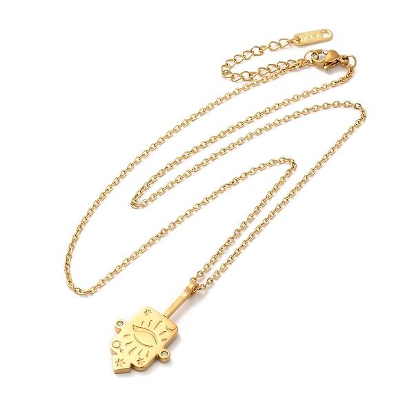 304 Stainless Steel Pandant Necklace for Men Women