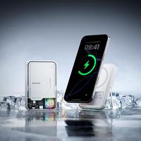 sharge ICEMAG 2 Power Bank, 15W Qi2 MagSafe Charger, 10000mAh Battery Pack with Foldable Stand, Compatible for iPhone 16/15/1...