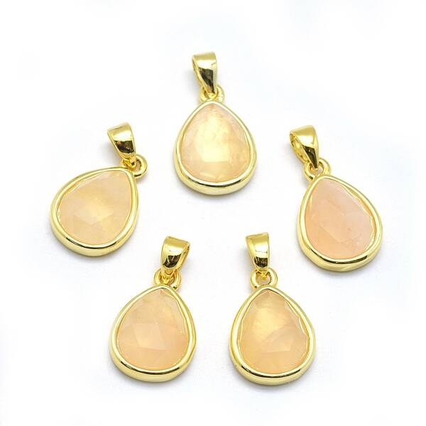 Natural Rose Quartz Pendants