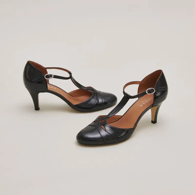 088- Vermeil Cuir Noir | Color: NOIR | Size: 36