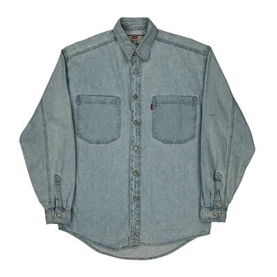 Levis Denim Shirt - Small Light Wash Cotton