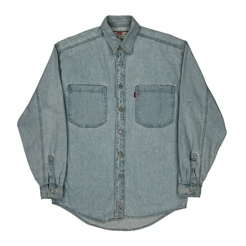 Levis Denim Shirt - Small Light Wash Cotton