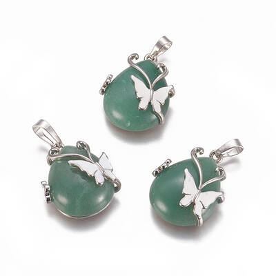 Natural Green Aventurine Pendants