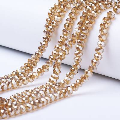 Electroplate Glass Beads Strands