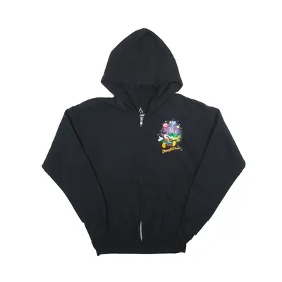 DISNEY Mickey & Friends Hoodie Black Full Zip Girls M