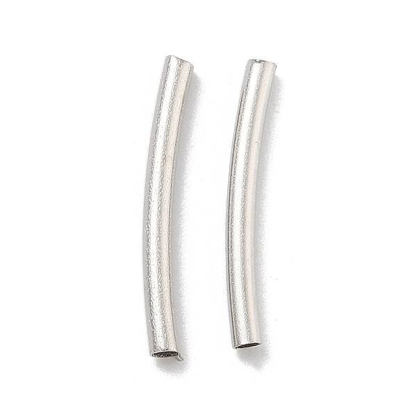 Brass Curved Tube Beads