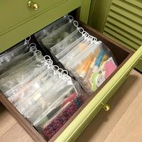 Clear Storage Bag, 5 Counts Portable Cosmetic Packaging Transparent Zipper Bag, Summer Essentials, Drawer Organizer for Home ...