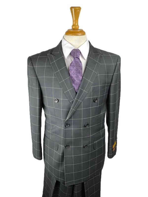 Men Pleated Pants Athletic Fit Suits - Executive Cut Suit
