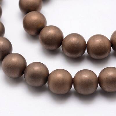 Electroplate Non-magnetic Synthetic Hematite Beads Strands
