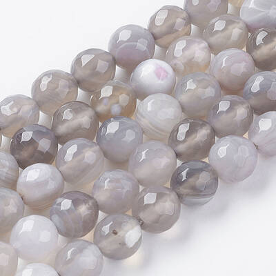 Natural Striped Agate/Banded Agate Beads Strands
