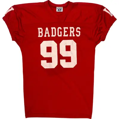 Champro Badgers 99 Sports Jersey - XL - Red Polyester