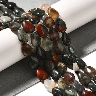 Natural African Bloodstone Beads Strands
