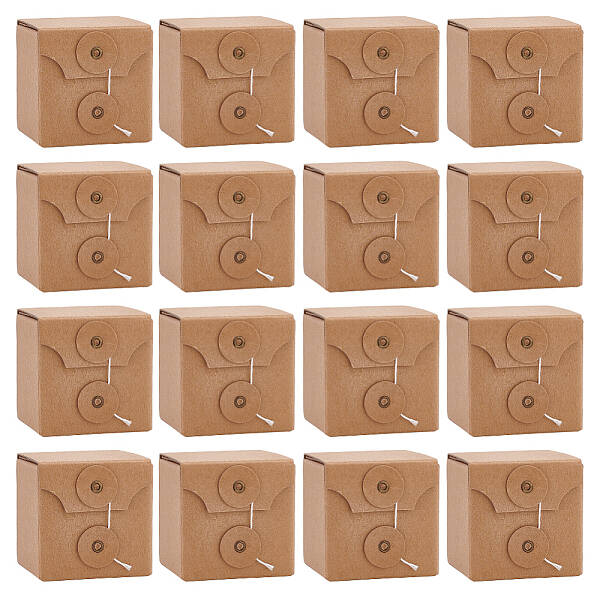 Square Kraft Paper Folding Boxes