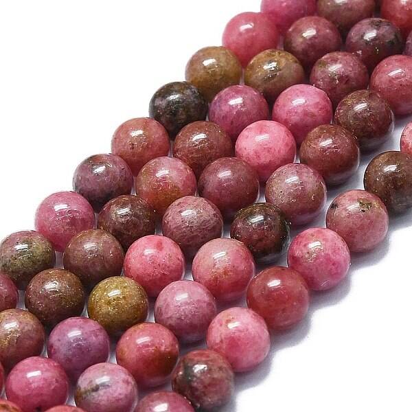 Natural Rhodonite Beads Strands