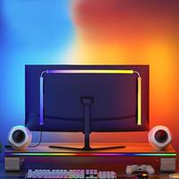 RGB Color Changing LED Strip Light, USB Powered Game Atmosphere Light, LED RGB Lights, Dynamic Visual Display Desktop Decorat...