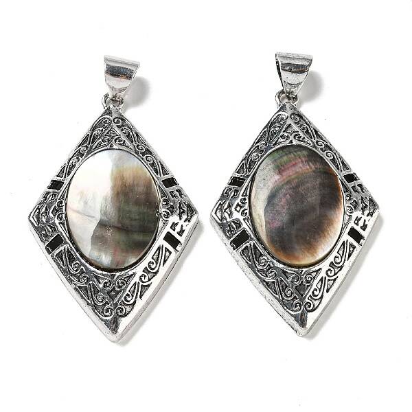 Natural Black Lip Shell Big Pendants