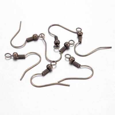 Antique Bronze Brass Earring Hooks