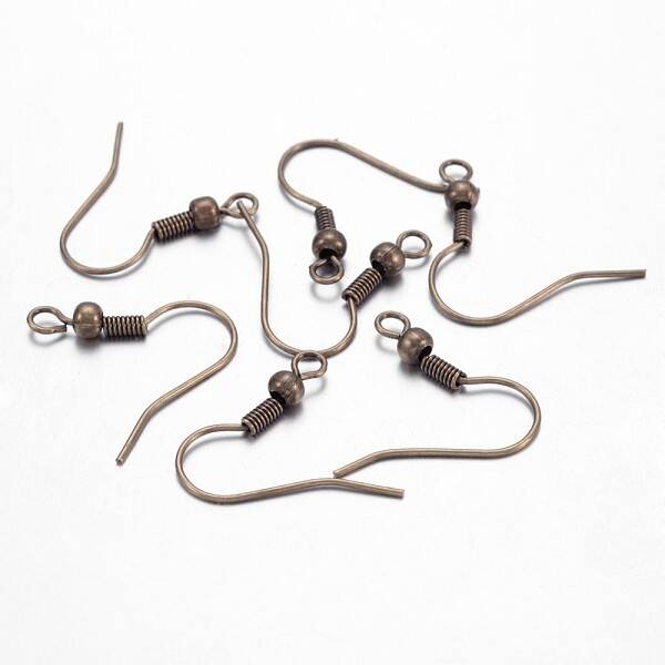 Antique Bronze Brass Earring Hooks