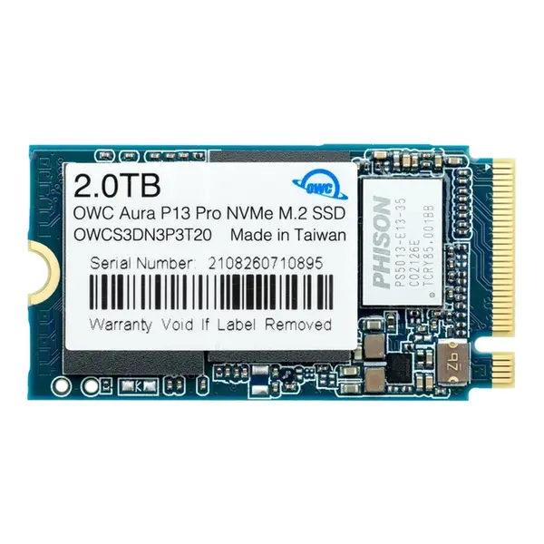 OWC OWCS3DN3P3T20 | Aura P13 Pro 2TB PCI Express NVMe 3.1 x4 M.2 2242 Solid State Drive