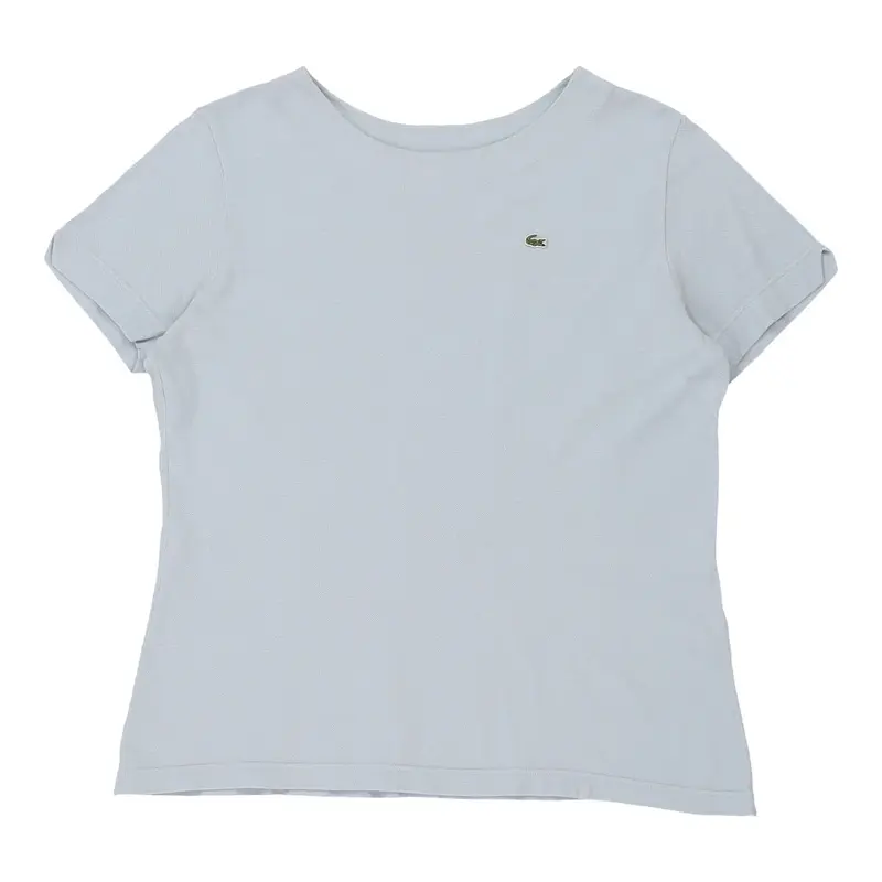 Lacoste T-Shirt - Medium Blue Cotton | Size: medium