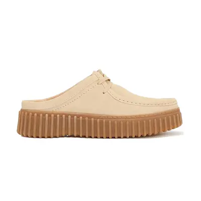 Clarks Torhill Mule Suede Women's Lace Up Shoes - Ecru - Size:US 9.5 Women