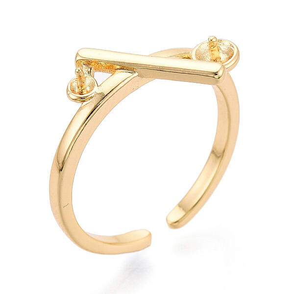 Brass Cup Peg Ring Settings