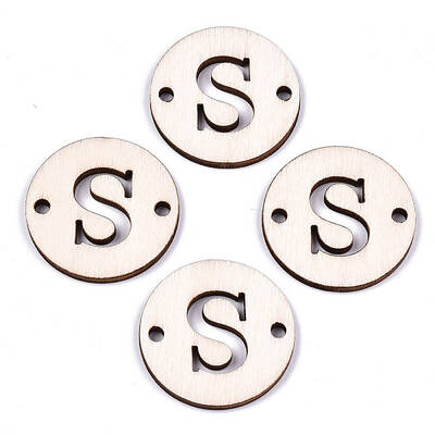 Unfinished Natural Poplar Wood Links Connectors