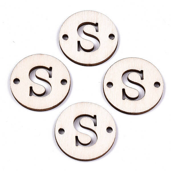 Unfinished Natural Poplar Wood Links Connectors