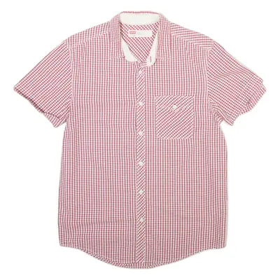 LEVI'S Mens Shirt Red Check S