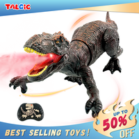 Remote Control Dinosaur Toys for Boys  girls Realistic T-Rex RC Walking Dino with Roaring, Spray, Light, Touch Sensing  with ...