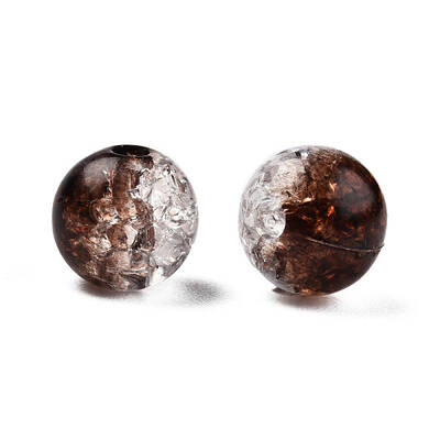 Transparent Crackle Acrylic Beads