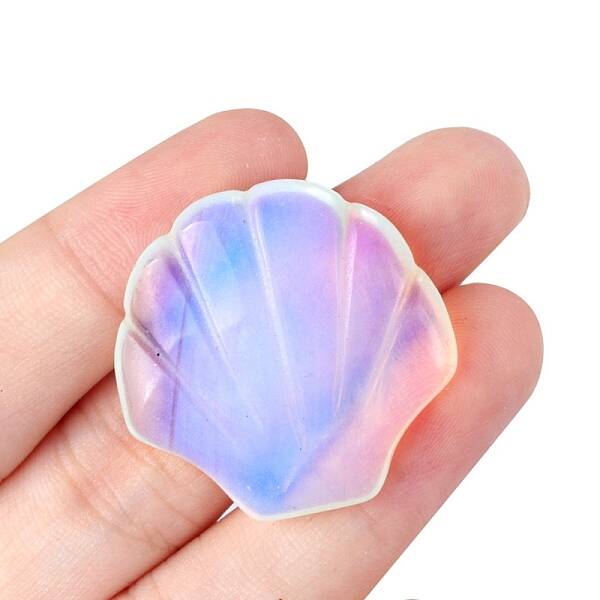 Opalite Carved Shell Shape Figurines