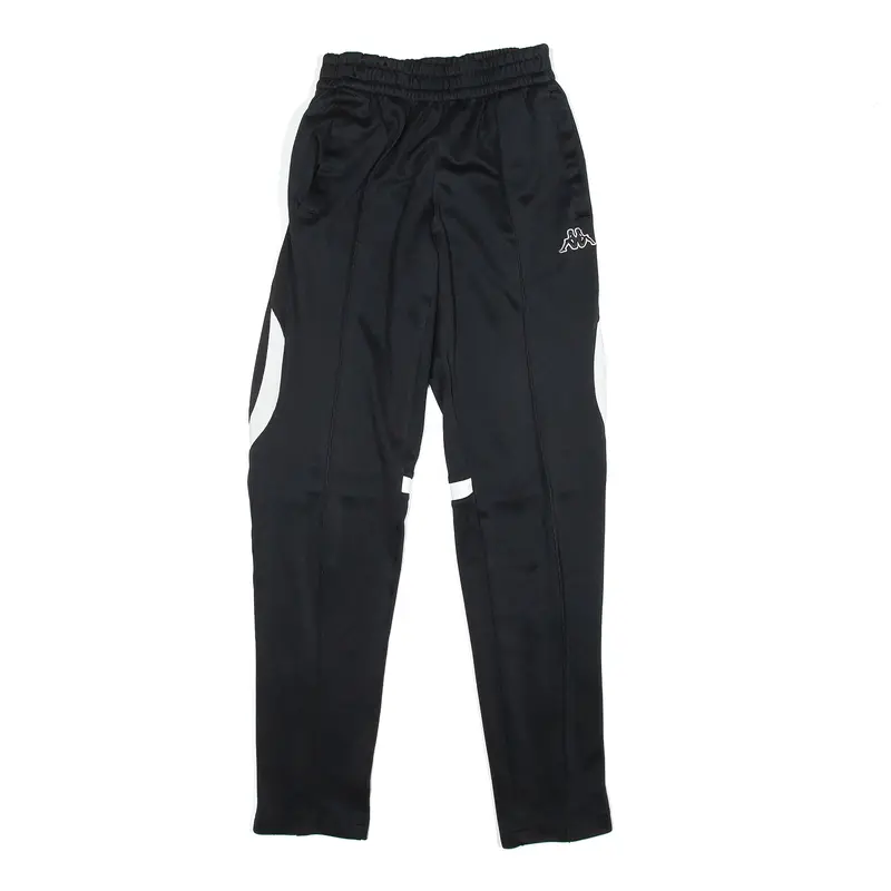 KAPPA Track Pants Black Straight Mens S W24 L28
