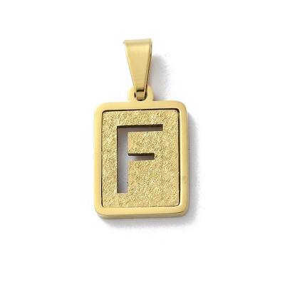 304 Stainless Steel Alphabet Pendants