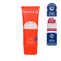 Tower 28 SOS FaceGuard SPF 30 PA+++ Suncreen Daily Skin Barrier Protection, Lightweight Mineral Sunscreen for Sensitive Skin ...