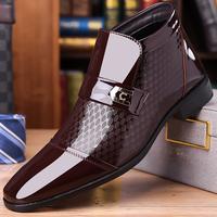 Sleek Pointed-Toe Glossy Men’s Dress Shoes – British-Style Formal Footwear for Weddings and Business Occasions  Work Offi...