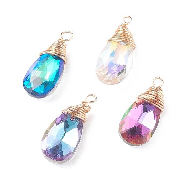 Faceted Glass Pendants
